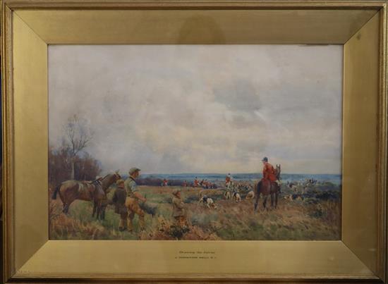 John Sanderson-Wells (1872-1955) Drawing the gorse and Found 14 x 21in. & 15 x 18.5in.